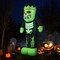 Green-Black LED Inflatable Frankenstein with Glowing Eyes and Rib Cage – 8.4 ft